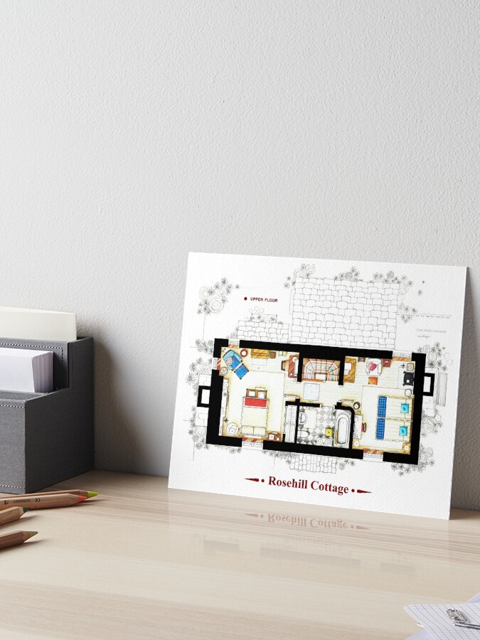 Rosehill Cottage From The Holiday Upper Floor B Art Board Print