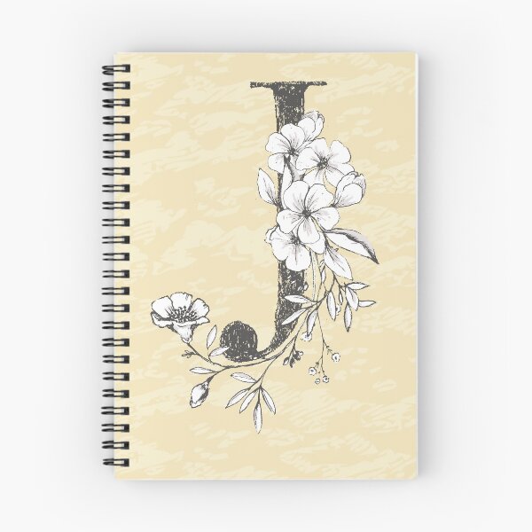 Item preview, Flowered Initials - Lemon - J designed and sold by Anguru.