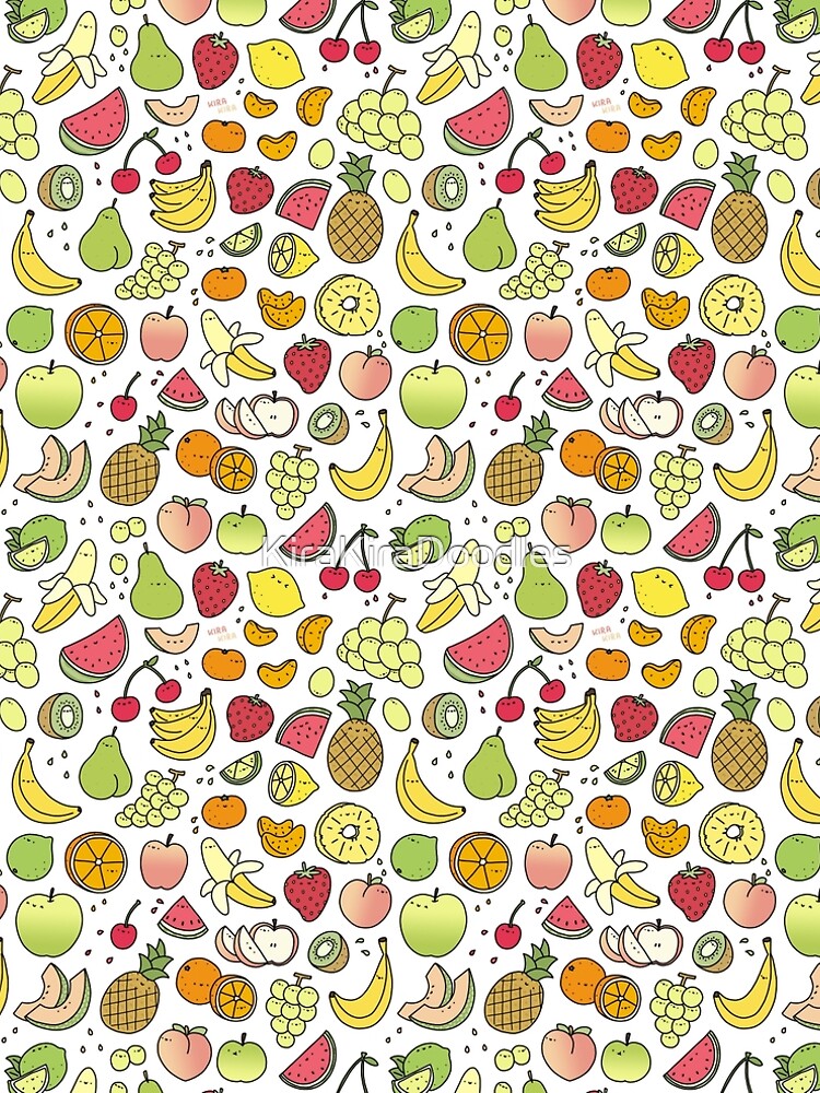 Juicy Fruits Doodle Art Print – KiraKiraDoodles