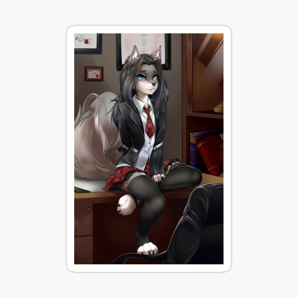 Schoolgirl Grey Poster for Sale by DragonFU | Redbubble