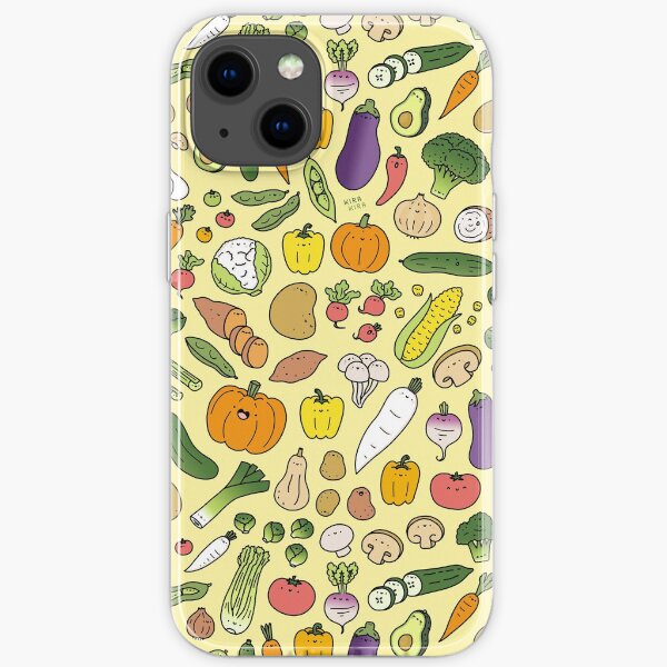 Veggie Friends Doodle iPhone Soft Case