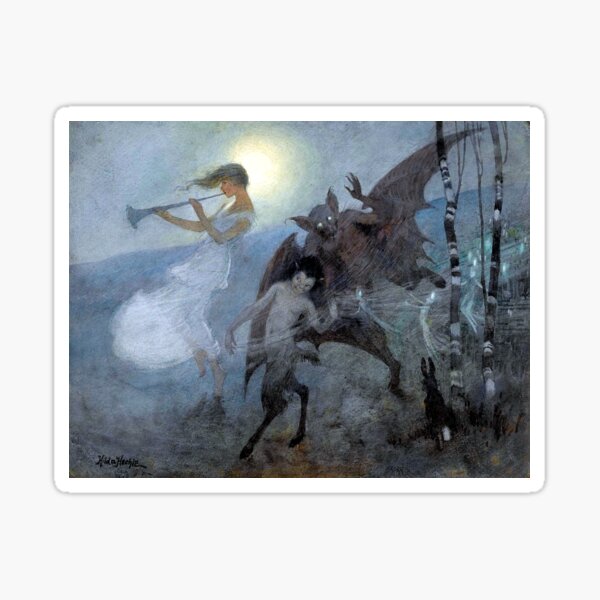 A Moonlight Phantasy - Hilda Hechle Sticker