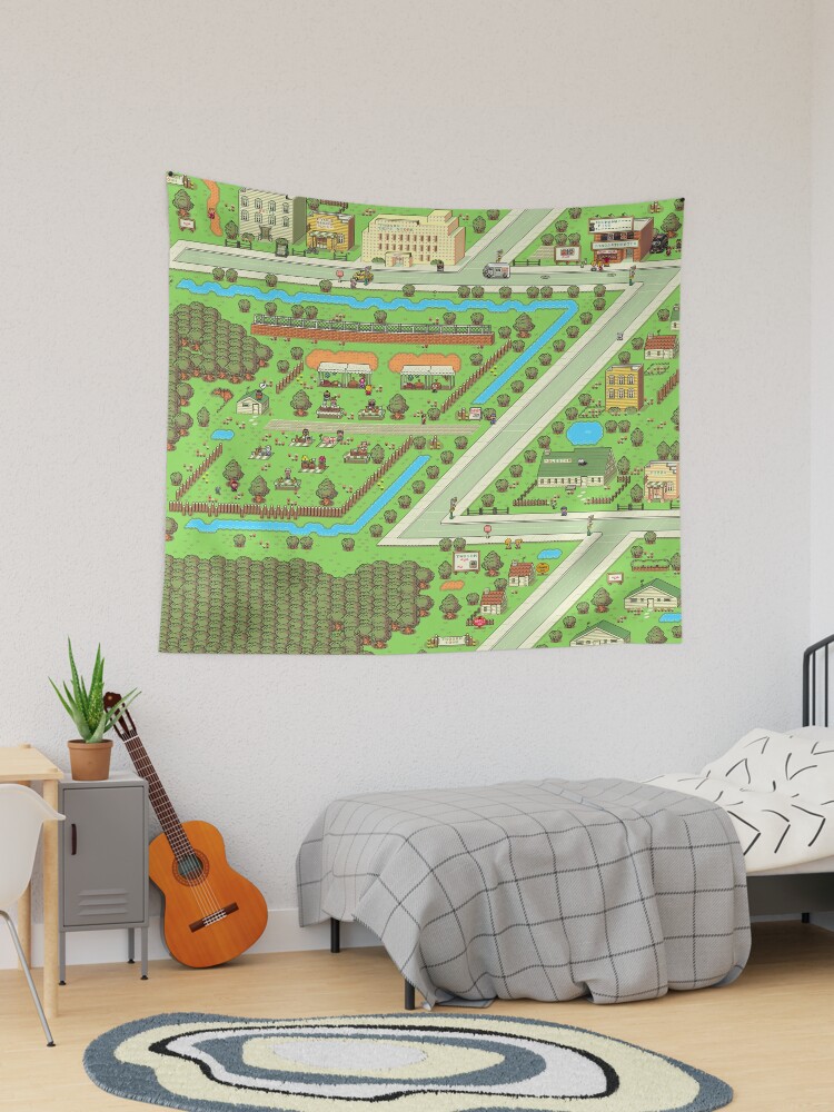 Mushroom best sale tapestry earthbound