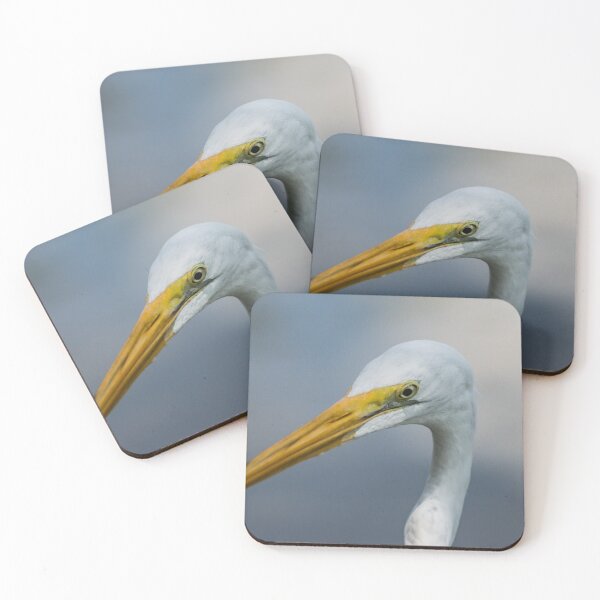 Item preview, Large egret in wildlife preserve designed and sold by KensLensDesigns.
