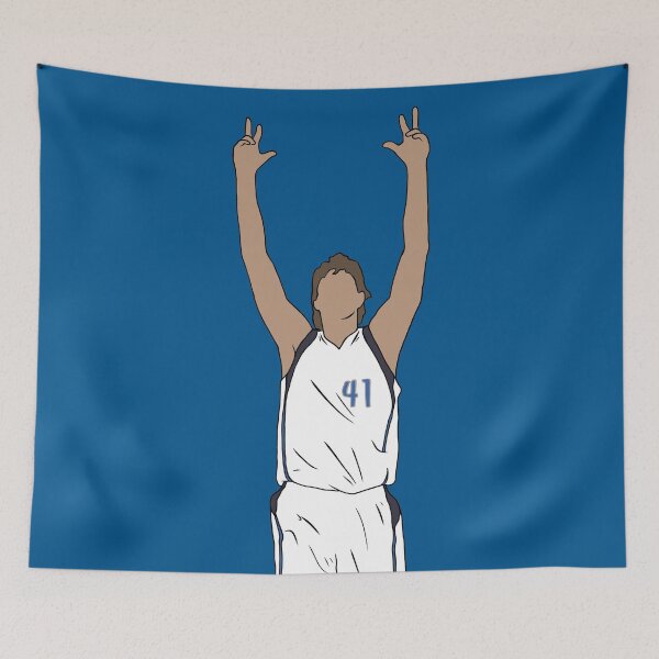 Item preview, Dirk Nowitzki Three Pointer Celebration designed and sold by RatTrapTees.