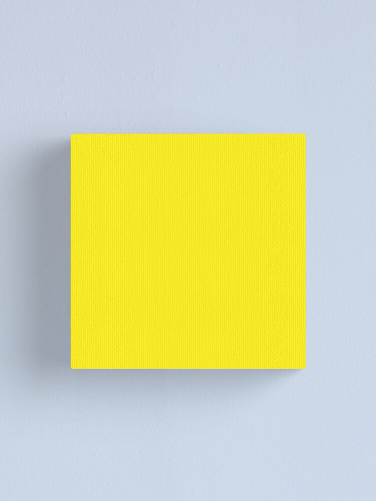 Bright happy lemon yellow color solid plain block colour