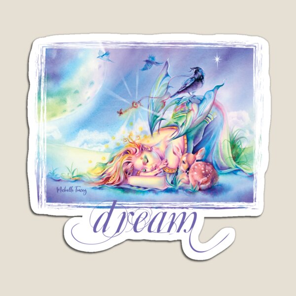 Sienna and the Deer in Dream Time Magnet
