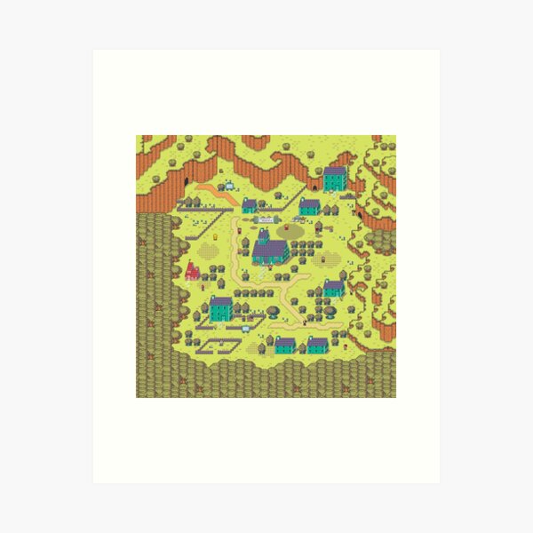 Item preview, Earthbound Happy Happy Village designed and sold by Gin  Neko.