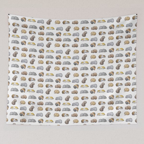 Item preview, Sleepy Guinea Pigs designed and sold by cupofcolour.