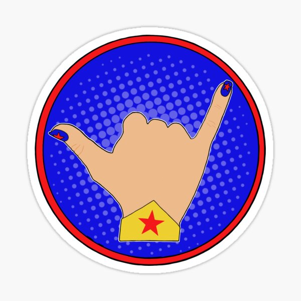 Wonder Shaka Sticker