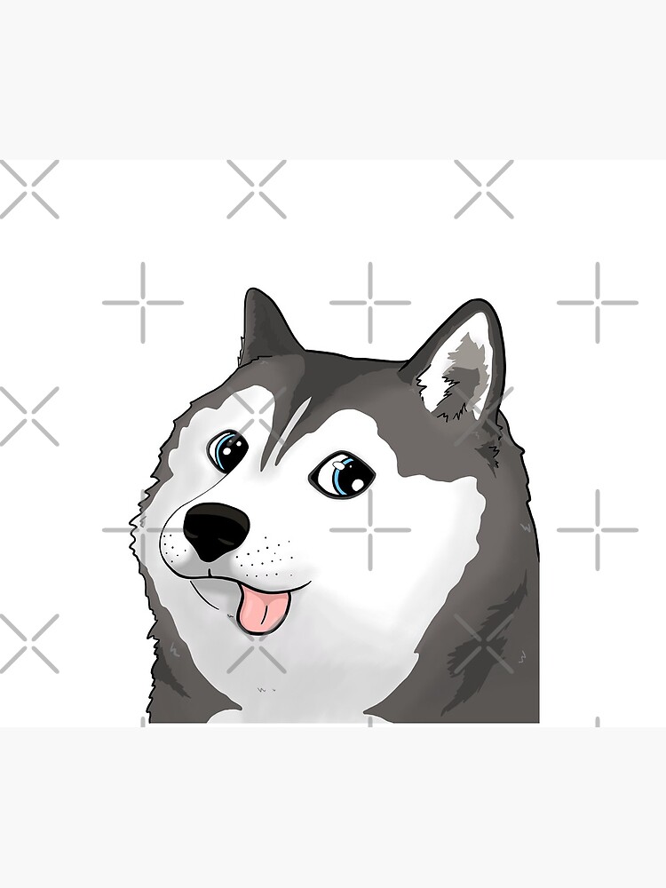siberian husky doge / moonmoon meme by sivelobanova