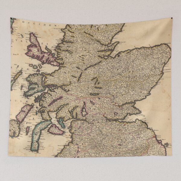 Item preview, Vintage Map of Scotland (1690) designed and sold by BravuraMedia.