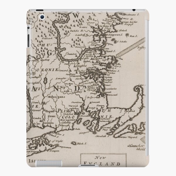 Vintage Map of New England (1681) iPad Snap Case