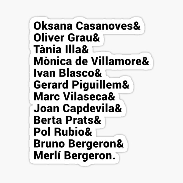 Merlí Characters Sticker