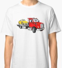 Red Tow Truck Flatbed Cartoon Classic T-Shirt