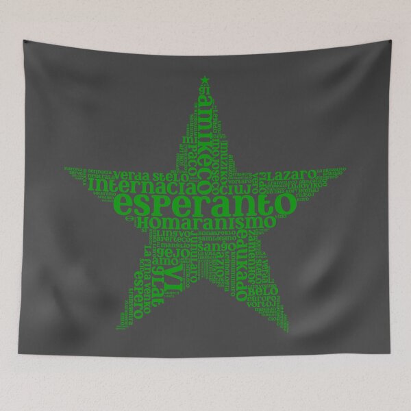 Item preview, Stelforma Vortnebulo - Star-shaped Word Cloud in Esperanto designed and sold by jonizaak.