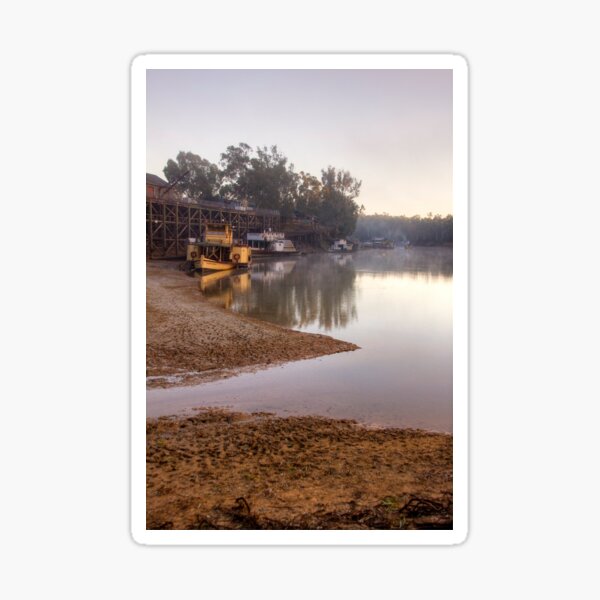 Item preview, First Light at the Port of Echuca, Victoria designed and sold by ChristineJayne.