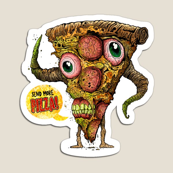 ZOMBIE PIZZA Magnet