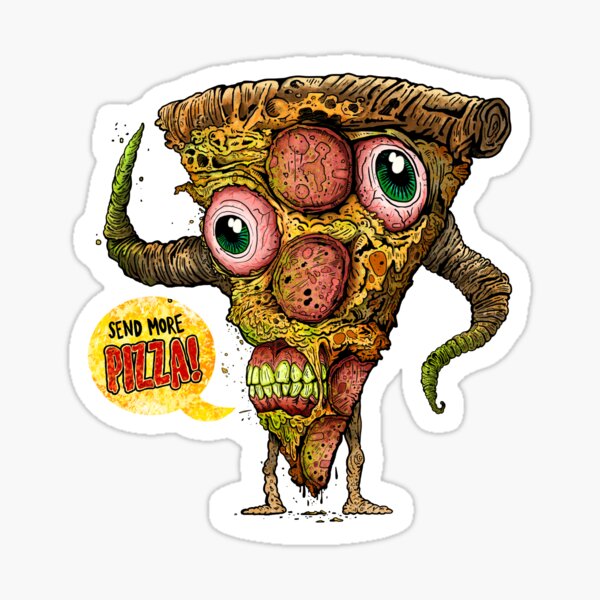ZOMBIE PIZZA Sticker