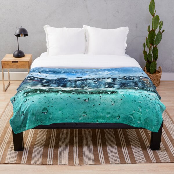 Hong Kong Typhoon Tapestry Throw Blanket
