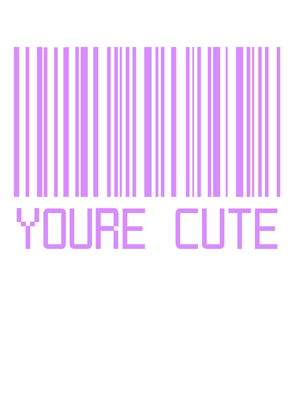 "You're Cute Barcode" Stickers by deathspell | Redbubble