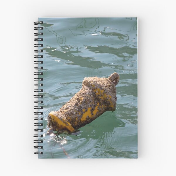 Item preview, Yellow buoy covered with seashells in clearwater. designed and sold by EG Creativity Art.