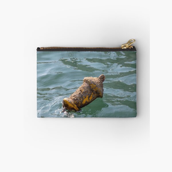 Item preview, Yellow buoy covered with seashells in clearwater. designed and sold by EG Creativity Art.