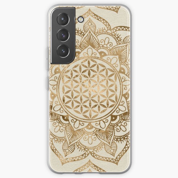 Flower of Life in Lotus - pastel golds and canvas Samsung Galaxy Soft Case