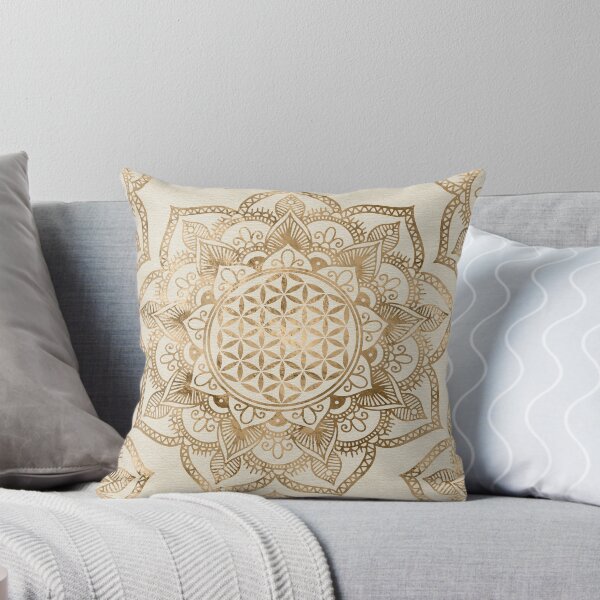 Item preview, Flower of Life in Lotus - pastel golds and canvas designed and sold by Nartissima.