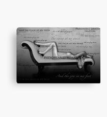 Phenomenally Woman Canvas Print