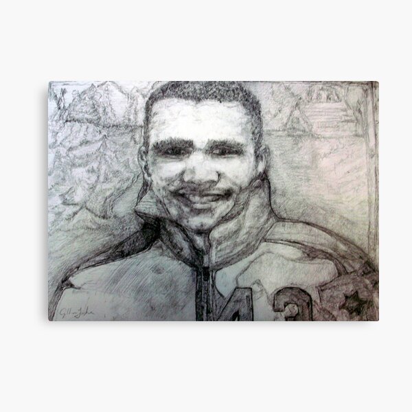 Johnny Bright --The Edmonton Eskimos 1959 Canvas Print