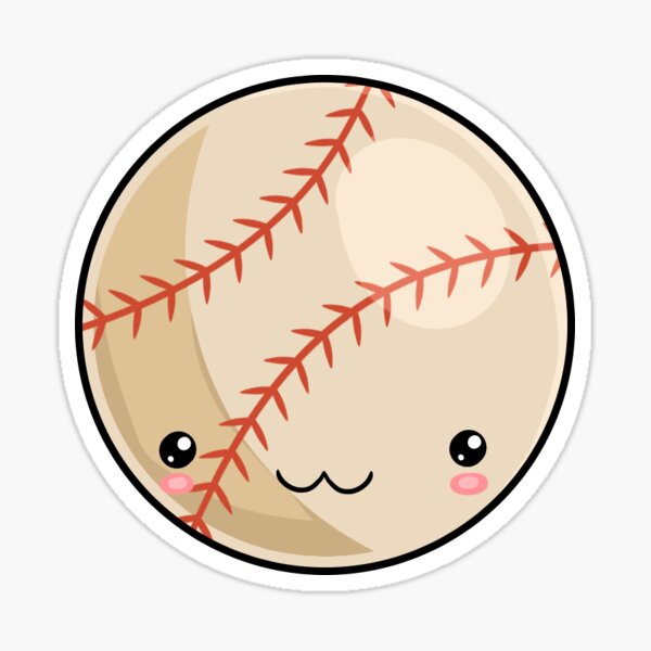 "Baseball Kawaii" Sticker for Sale by karspaul Redbubble