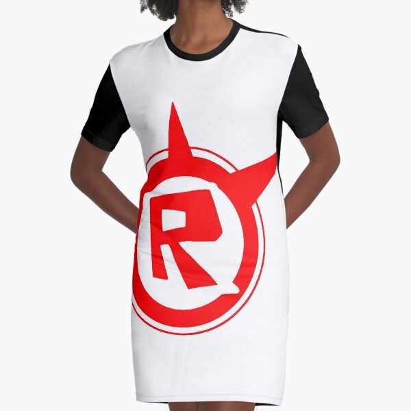 Roblox Logo Remastered Black Graphic T Shirt Dress By Lukaslabrat Redbubble - black and red t shirt roblox