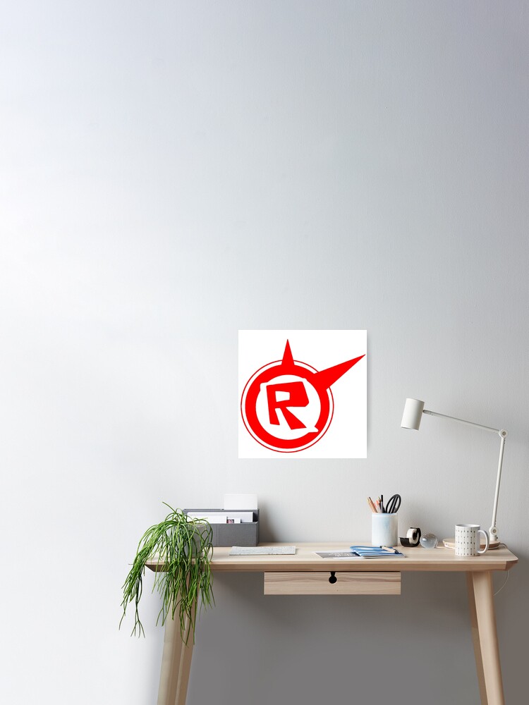 Roblox Logo Remastered Poster By Lukaslabrat Redbubble