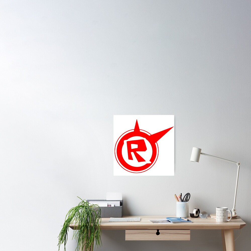 Roblox Logo Remastered Poster By Lukaslabrat Redbubble - roblox logo remastered hardcover journal by lukaslabrat redbubble