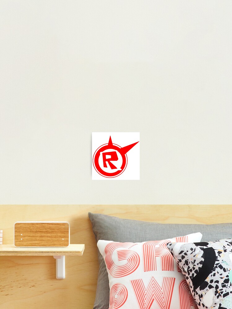 Roblox Logo Remastered Photographic Print By Lukaslabrat Redbubble - roblox logo remastered hardcover journal by lukaslabrat redbubble