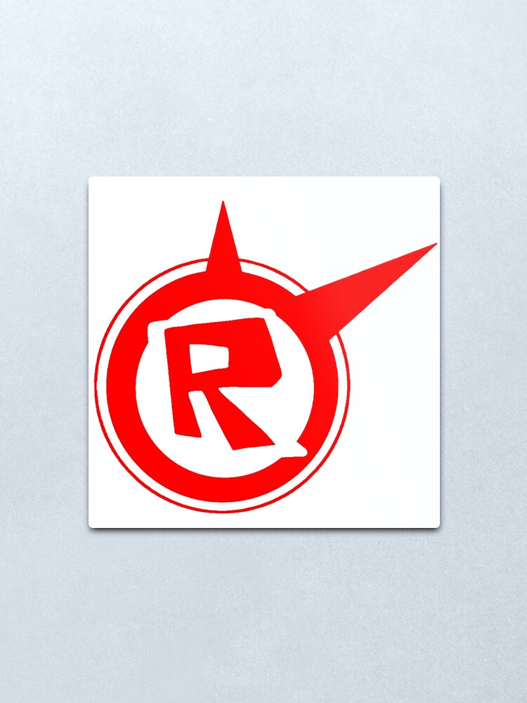 Roblox Logo Remastered Metal Print By Lukaslabrat Redbubble - roblox metal print
