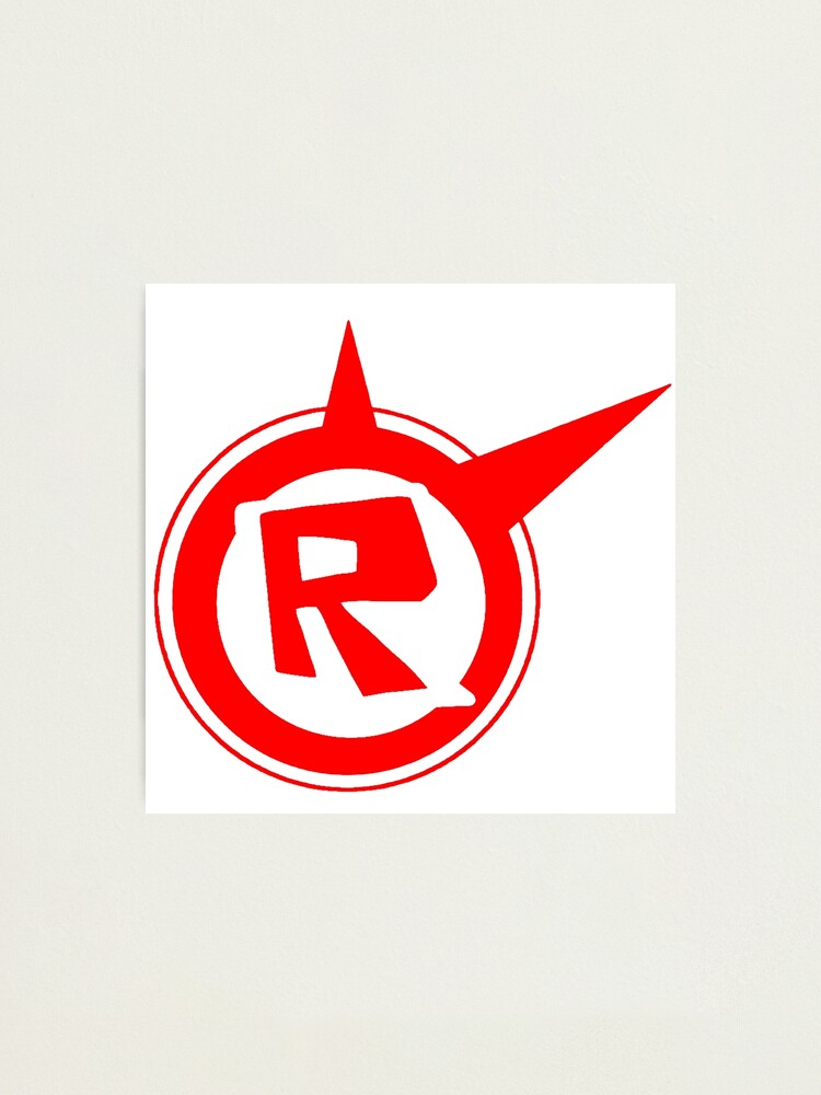 roblox logo remastered photographic print by lukaslabrat redbubble