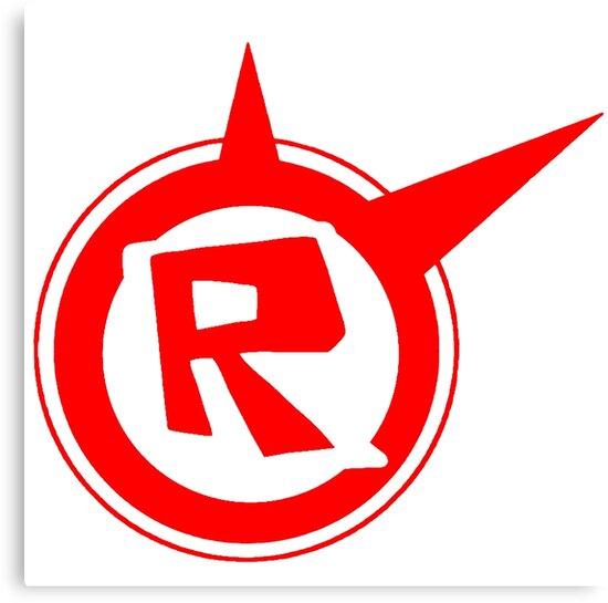 "Roblox logo remastered " Canvas Print by LUKASLABRAT | Redbubble