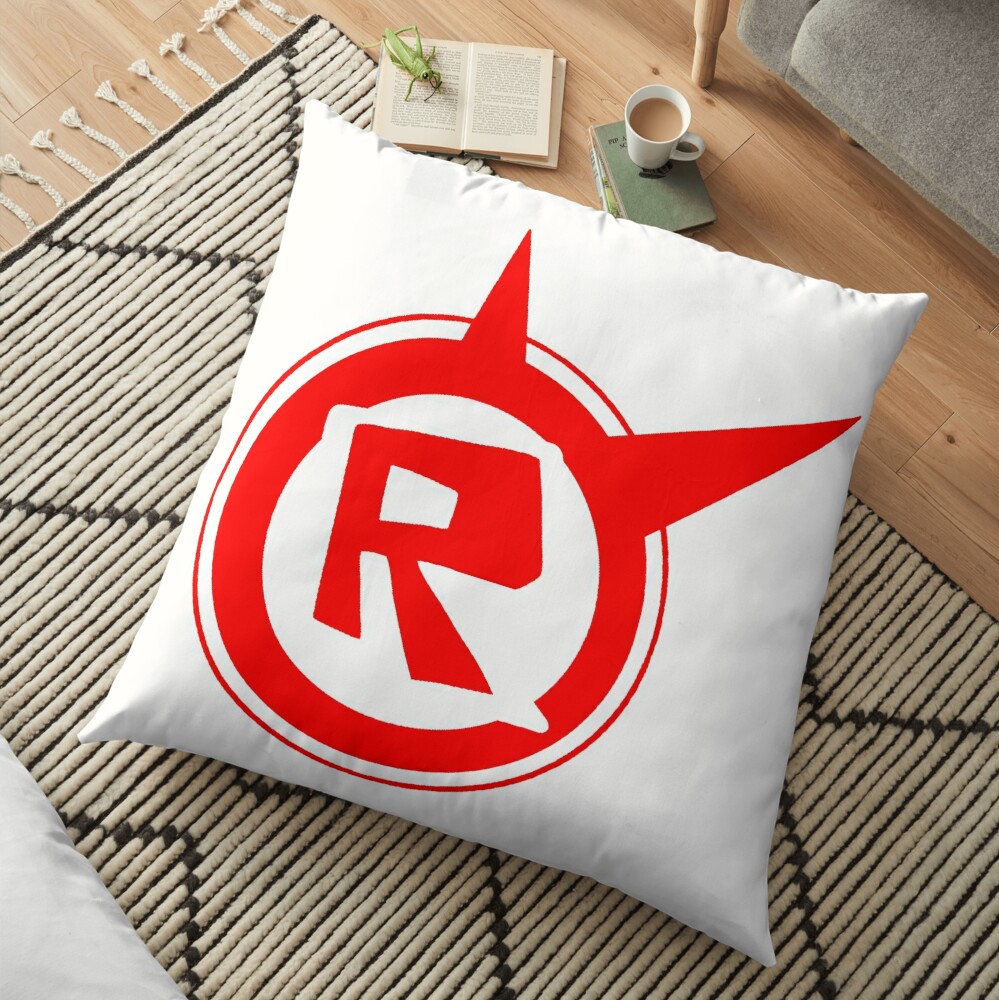 Roblox Logo Remastered Floor Pillow By Lukaslabrat Redbubble - 36 best roblox gfx images roblox pictures roblox