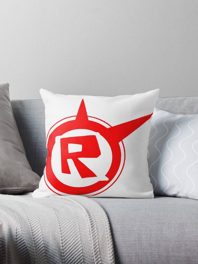 Roblox Logo Remastered Throw Pillow By Lukaslabrat Redbubble - roblox logo remastered black laptop sleeve by lukaslabrat