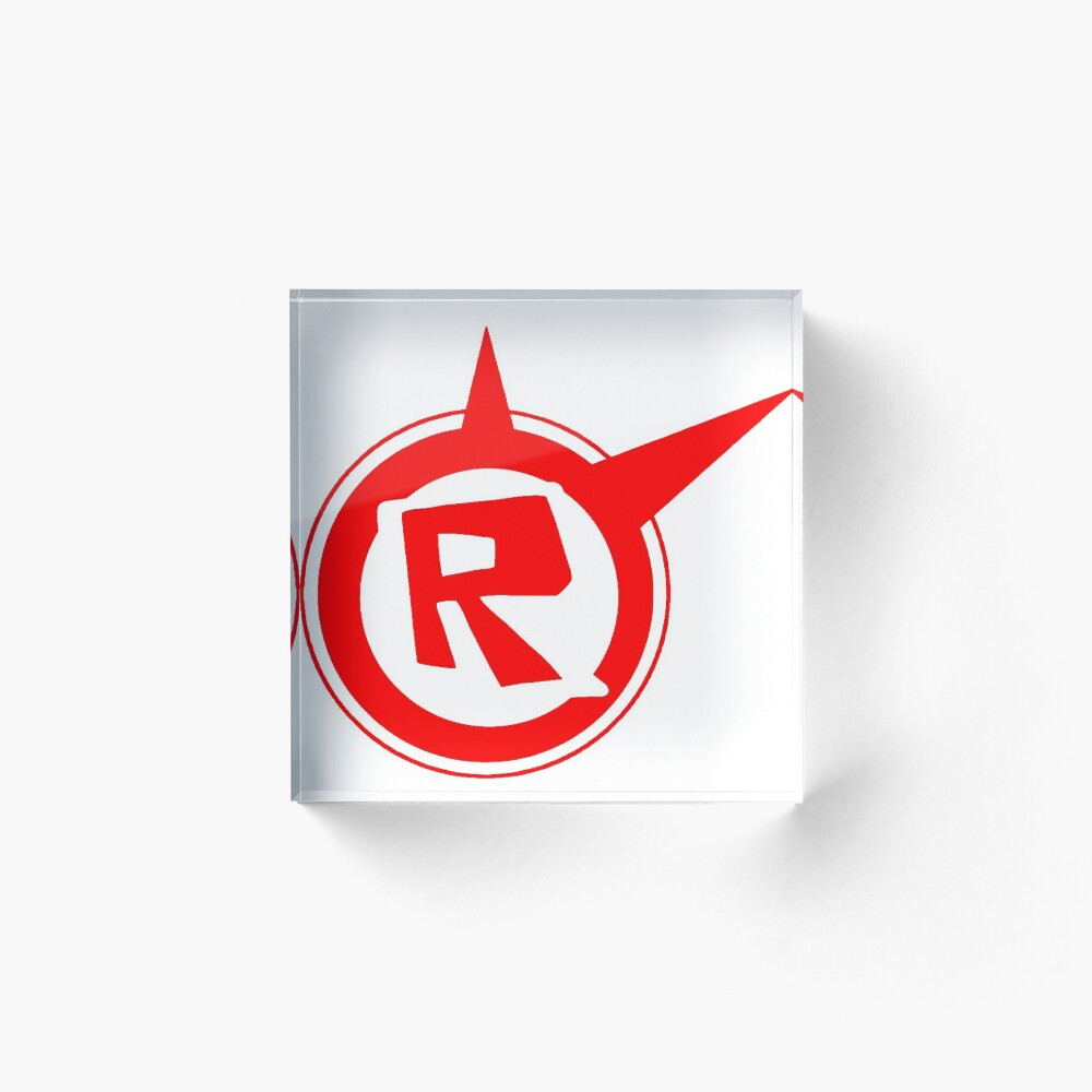 Roblox Logo Remastered Acrylic Block By Lukaslabrat Redbubble - roblox apple logo decal