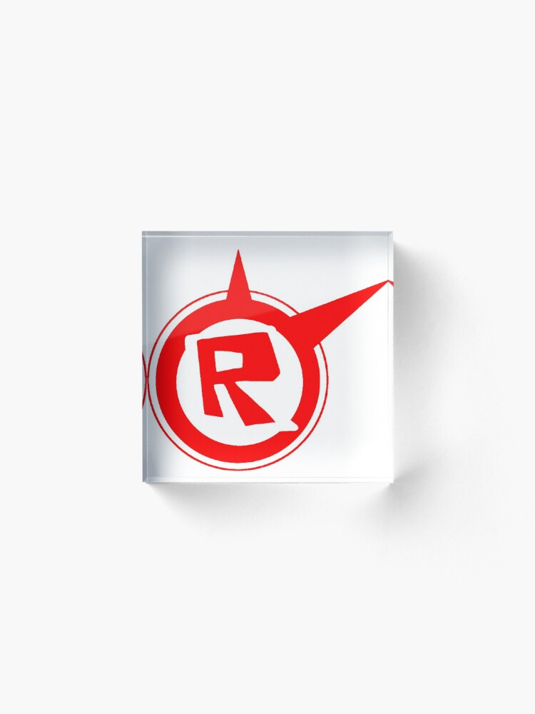Roblox Logo Remastered Acrylic Block By Lukaslabrat Redbubble - logo roblox sign