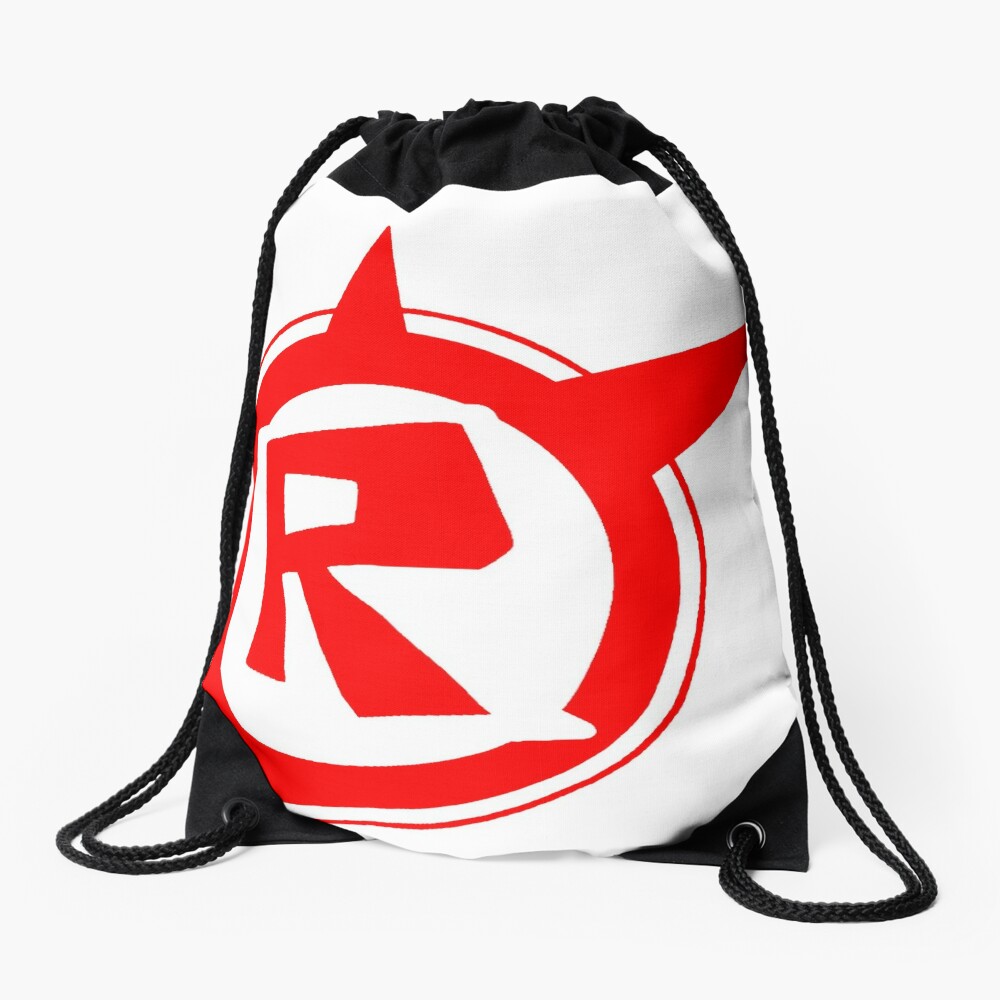 Roblox Logo Remastered Drawstring Bag By Lukaslabrat Redbubble - mini red backpack roblox