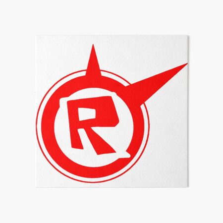 Roblox Logo Remastered Black Art Board Print By Lukaslabrat Redbubble - f roblox