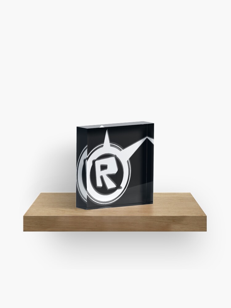 Roblox Logo Remastered Black Acrylic Block By Lukaslabrat - roblox logo remastered floor pillow by lukaslabrat redbubble