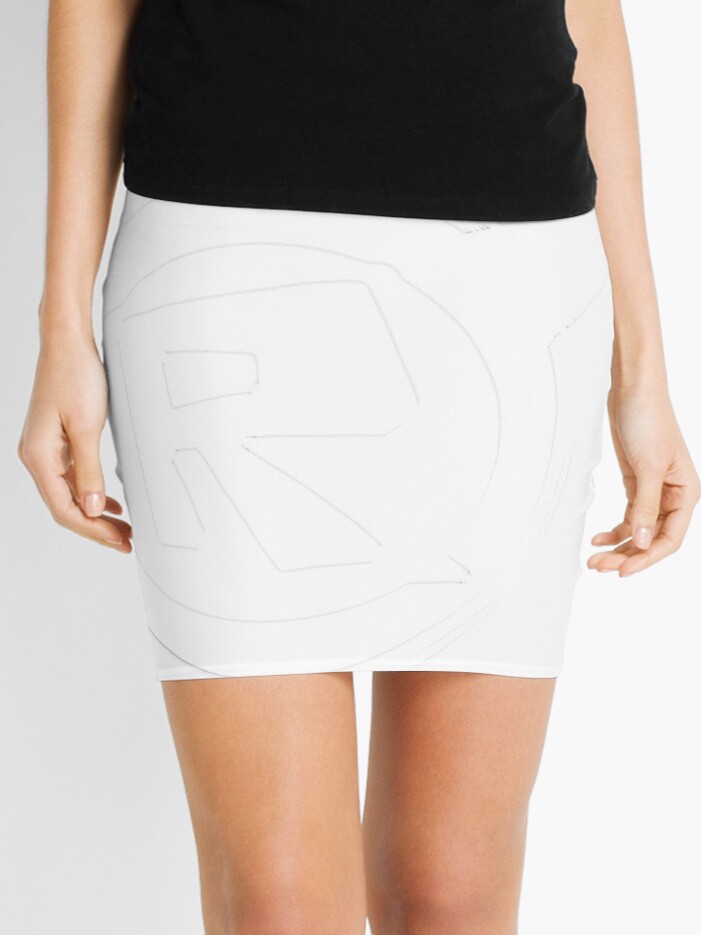 Roblox Logo Remastered Black Mini Skirt By Lukaslabrat Redbubble - roblox free waist