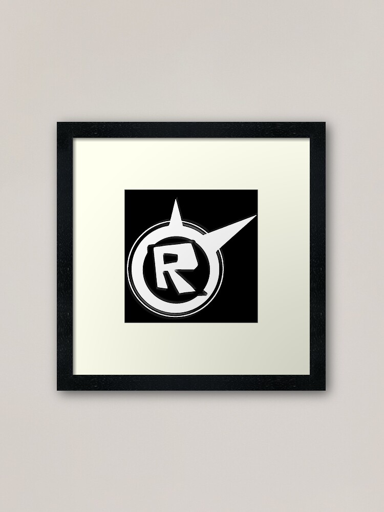 Roblox Logo Remastered Black Framed Art Print By Lukaslabrat Redbubble - roblox logo remastered black laptop sleeve by lukaslabrat