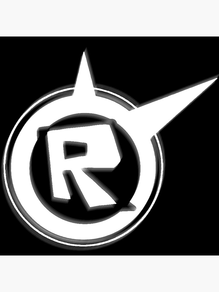 Roblox Logo Remastered Black Art Board Print By Lukaslabrat Redbubble - why roblox logo is black