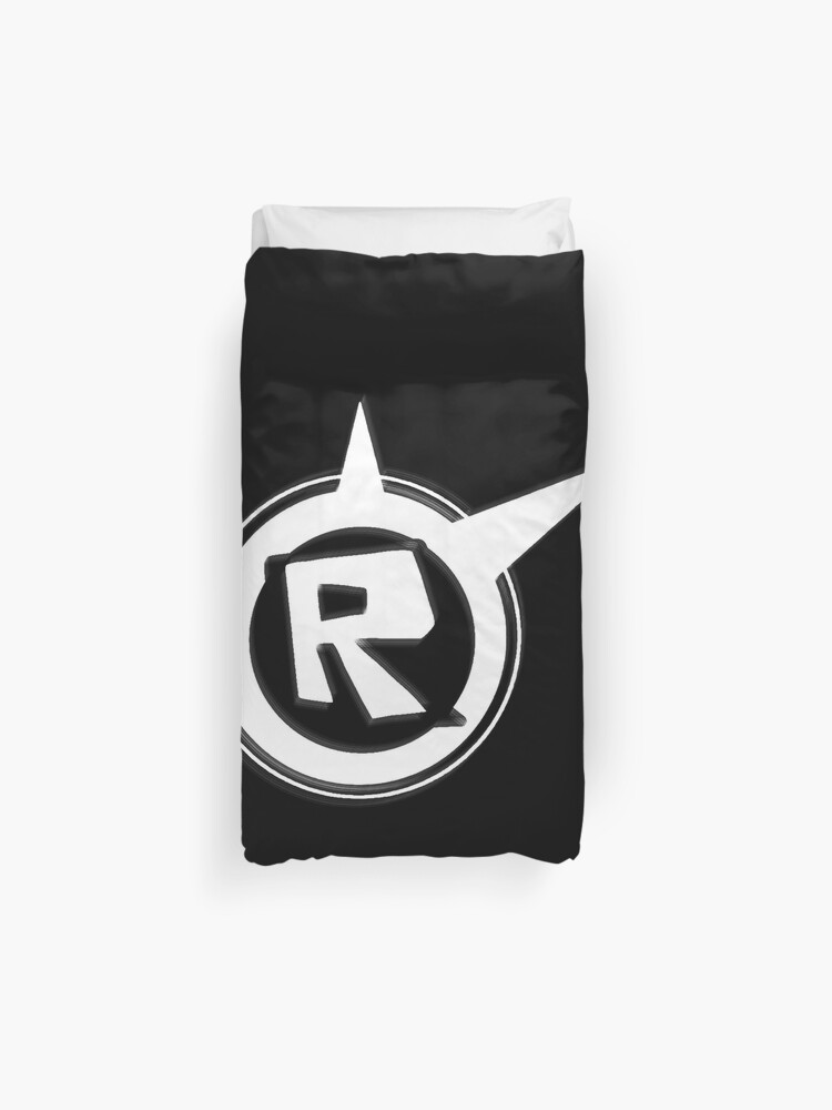 Roblox Logo Remastered Black Duvet Cover By Lukaslabrat Redbubble - cool dc logo roblox